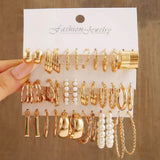 6 Pairs Pearl Earrings